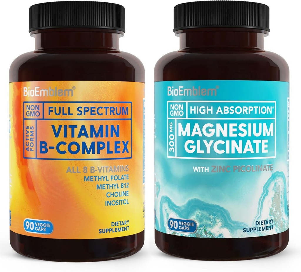 BioEmblem Magnesium Glycinate with Zinc and Vitamin B-Complex