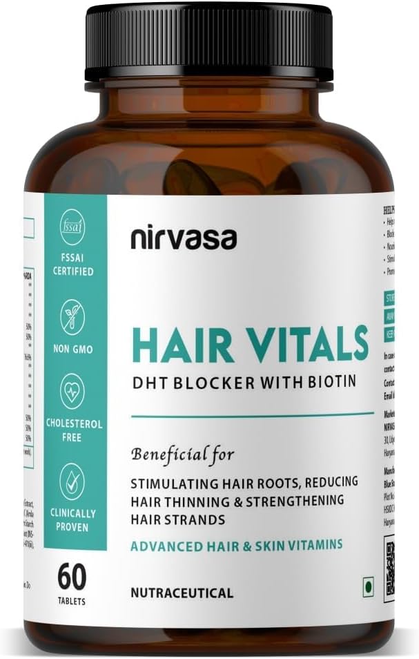 β-Sitosterol&Stinginginging Nettle Root ExtractとBiotinタブレット付き髪のバイタルDHTブロッカー  男性と女性のためのヘアビタミン - 60錠