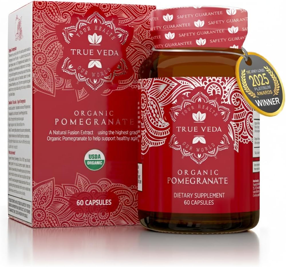 Pomegranateのエキスの補足- Ellagicの酸、高いPunicalaginsの  USDAによって証明される有機性Pomegranateの補足  Pomegranateのフルーツ、種および皮のエキスのブレンド  60のビーガンPomegranateのカプセル