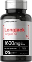 Horbäach Longjack Tongkat Ali for Men and Women | 1600mg | 120 Capsules | Extract Supplement | Maximum Strength Pills | Eurycoma Longifolia | Non-GMO and Gluten Free