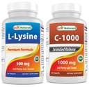 ベストナチュラルL-リジン500mg&ビタミンC 1000mg