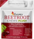 Beetroot Nitric酸化物サプリメント - Lアルギニン、Lシトルリン、ブドウ種子エキス、ナイアシン、ビタミンC&B12の1000mgビートパウダー - 60のパック