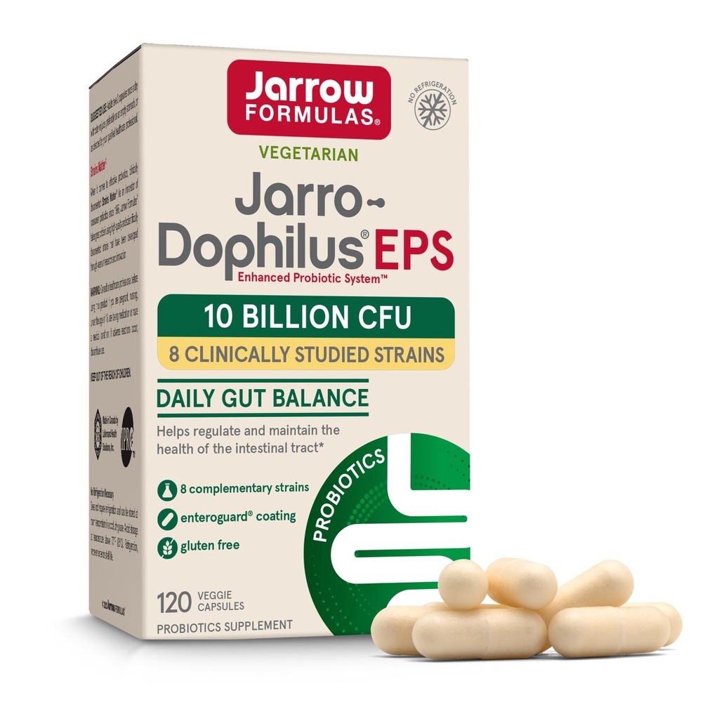 JARROW FORMULASのJaro-Dophilus EPSのベジタリアンのカプセル、120 CT
