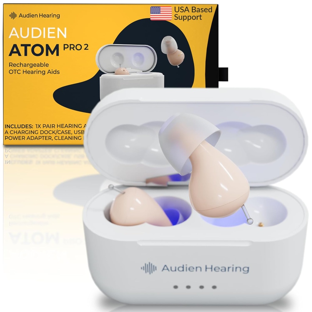 Audienの補聴器PRO 2の無線再充電可能なOTCの補聴器、優れた慰めの設計およびほとんど見えない