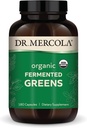 Mercola Organic Fermented Greens博士、30サービング(180カプセル)、栄養補助食品、免疫健康、非GMO、認定USDAオーガニックをサポート