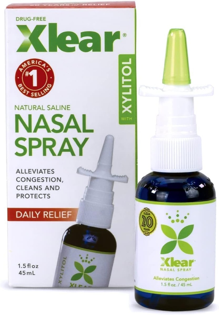 Xylitol、1.5 の fl の oz (12 のパックが付いている Xlear 自然な鼻のスプレー