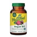 MegaFoodビーガンビタミンB12、ビタミンB6、B12ビタミン、および葉酸とビタミンBサプリメント、セルラーエネルギー生産をサポート、神経系健康&心機能 - 30錠