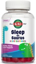 子供のためのKAL睡眠-a-Saurus Melatoninグミ、1 mg Melatonin for Kids Healthy Sleep Cycle Support, 完全菜食主義者 & グルテンフリー, 人工的な味や色なし, 60 日保証, 60 サービング, 60 グミ