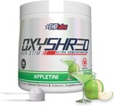 EHP Labs OxyShred非興奮剤プレワークアウトパウダー - Stim無料プレワークアウト、カフェイン無料プレワークアウト男性&女性用Lグルタミン&アセチルLカルニチン - アップル、60サービング