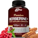 NutriFlair Premium Berberine HCL 1200mg、60カプセル - プラス純粋な真のCeylonシナモン、サプリメントピル、免疫システムサポート