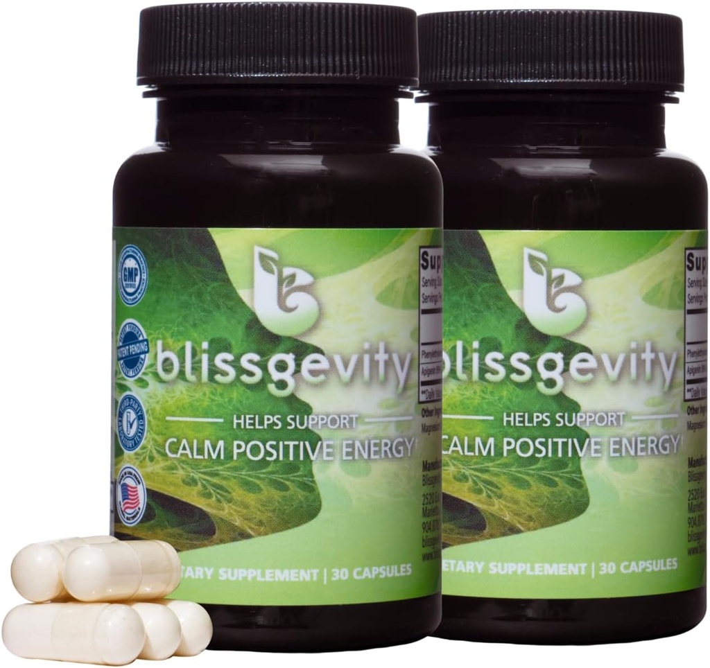 150mgアピゲニン - フェニルエチルアミン - 気分のサポートサプリメント - ユーフォリア、フォーカス、およびメンタルクラリティを促進 - 自然なストレス救済 - カルムサポート - 親密性エンハンサー - 60カプセル