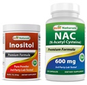 ベストナチュラルイノシトールパウダー1 Lb&NAC 600mg