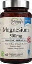 自然の香りのマグネシウムサプリメント | マグネシウムクエン酸塩・酸化マグネシウム 500mg | 女性のためのビーガンマグネシウムサプリメント | 米国製マグネシウム睡眠サポート - 60 ベジギーカプセル