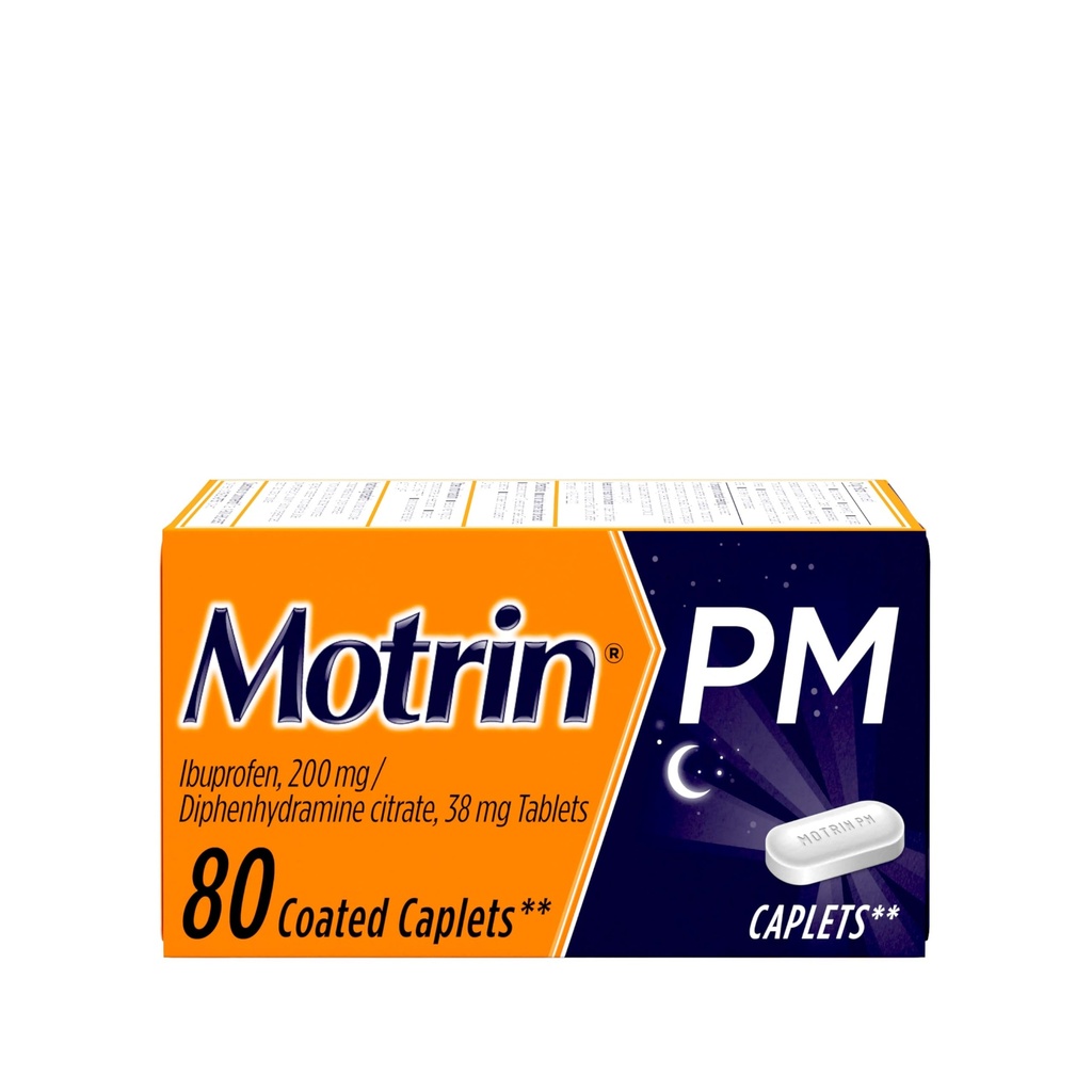 200のmg Ibuprofen及び38のmg Diphenhydramineの睡眠の援助、マイナー・エース及び苦痛、バルク、80のctのための夜間痛みのRelieverのMotrin PMの小冊子