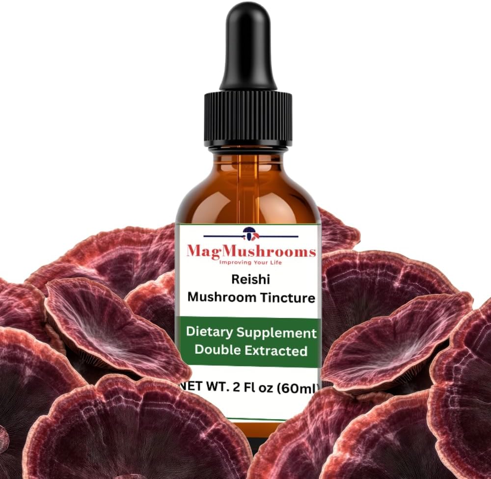 Reishi Tincture、毎日の補足、高い効力、2 Flのoz、60の線量のために得られる二重