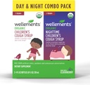ウェルネス オーガニックデー&ナイトタイム お子様用クアフコンボシロップ | 癒しの日中・夜間クアフ救済 USDA オーガニック | バリューパック (2) 4 Fl Oz. ボトル, 1年+
