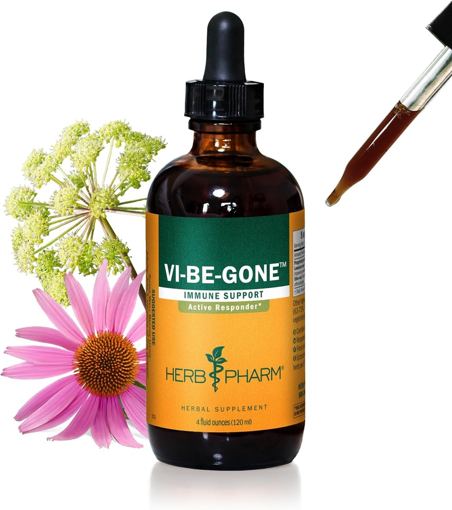 活動的な免疫システム サポートのためのロマチウムが付いているハーブの Pharm の Virattack の液体の草の方式 - 4 つの Ounce