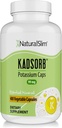 NaturalSlim Natural Potassium Citrate Gluconate 99 mg - Kadsorb Supports Electrolyte Balance & Normal pH - Absorbable Potassium Supplements with Essential Minerals - Non GMO 400 Capsules 1 Pack
