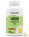 NaturalSlim Natural Potassium Citrate Gluconate 99 mg - Kadsorb Supports Electrolyte Balance & Normal pH - Absorbable Potassium Supplements with Essential Minerals - Non GMO 400 Capsules 1 Pack