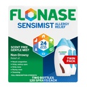 非眠気のためのFlonaseのSensimistのアレルギーの救助の鼻のスプレー、24Hour多症状のアレルギーの救助– 120のスプレー(パッケージ2)