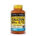 ビタミンD3のMASON NATURALの速い吸収カルシウム-筋肉機能を強化し、健康な骨および全面的な健康、60のSoftgelsを支えて下さい