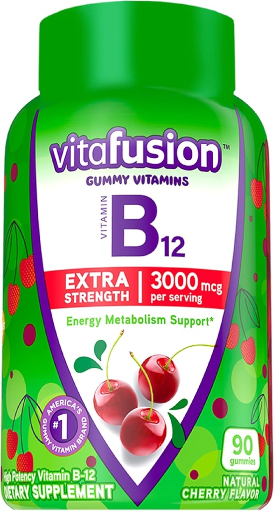 Vitafusionのエルダーベリーのギーミーのビタミン90ctのビタミンB12のガミーのビタミン エネルギー代謝神経系サポート90ct