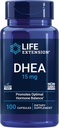 ライフエクステンションDHEA 15mg - ホルモンバランスサプリメント、メモリ、筋肉量と骨密度サポート、健康な性ドライブ、グルテンフリー、非GMO、100カプセル