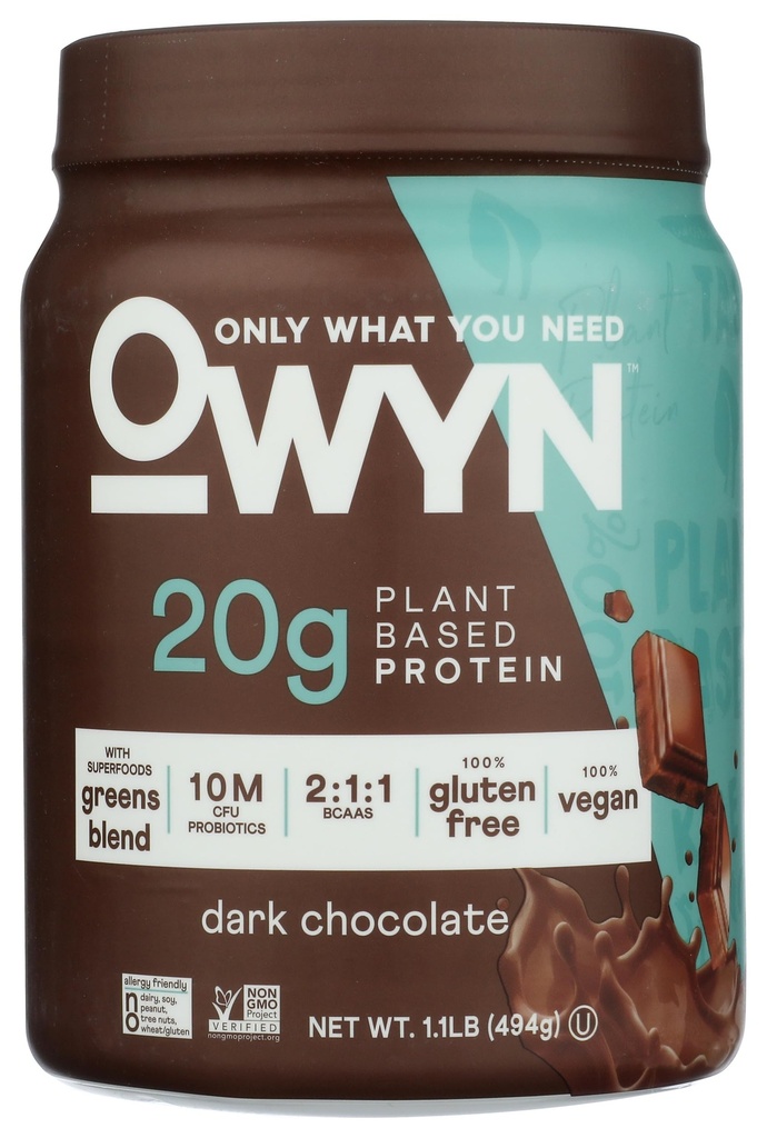 OWYN だけ植物ベースの蛋白質の粉、ダーク チョコレート、1.17 lbss を必要とするもの