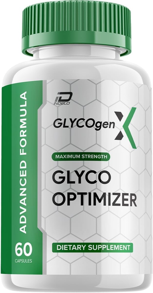 GlycogenX Glycoオプティマイザカプセルサプリメント - GlycogenXオプティマイザアドバンストフォーミュラ、Glycogen Xサプリメント、GlycogenXブースターレビュー、最大強度グリコゲンサプリメント(1パック - 60カプセル)
