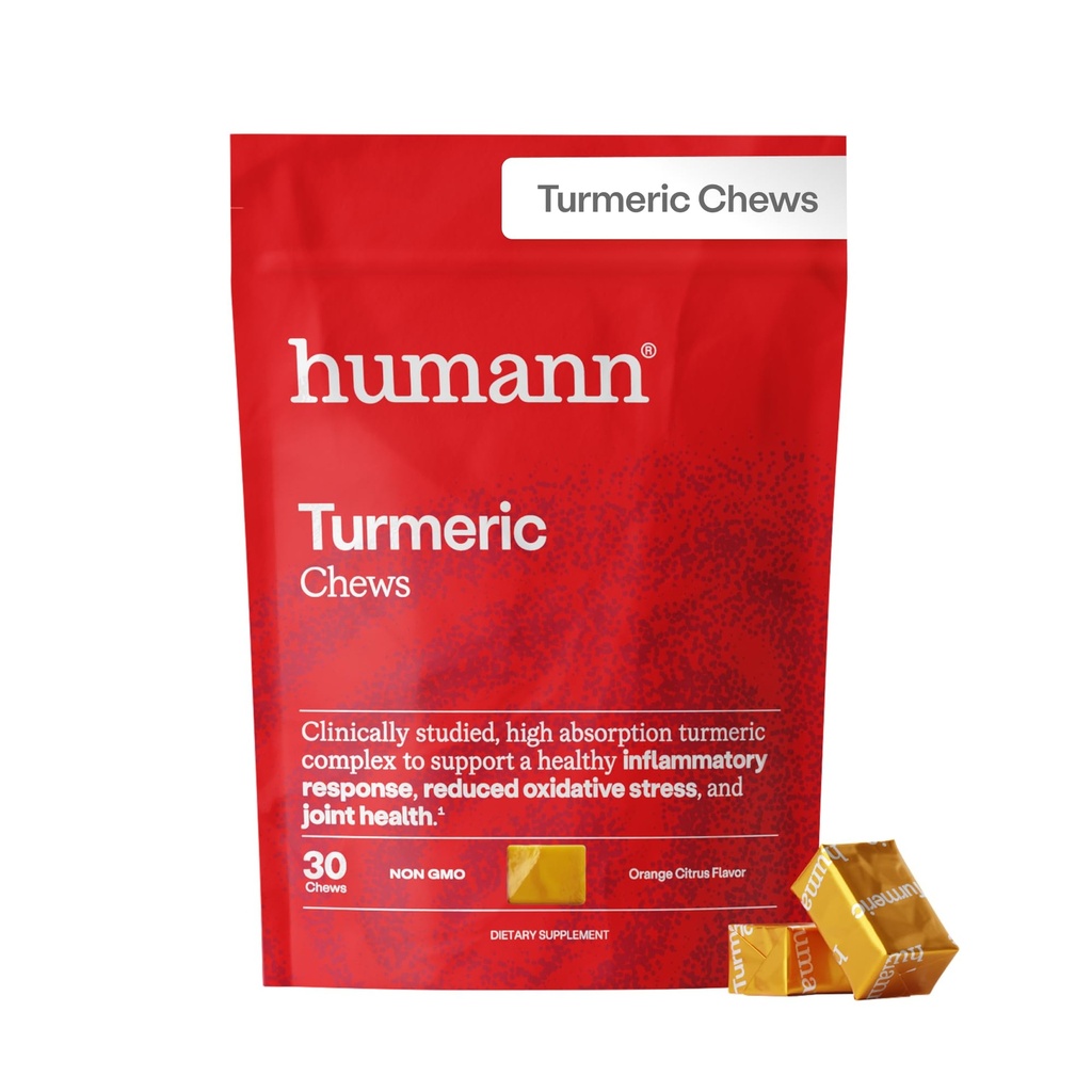 HumanNターメリック咀嚼サプリメント - 臨床的に高吸収クルクミンコンプレックスをスタッド - オレンジシトラスフレーバー - スーパービートメーカーから - 関節の健康 - 30カウント