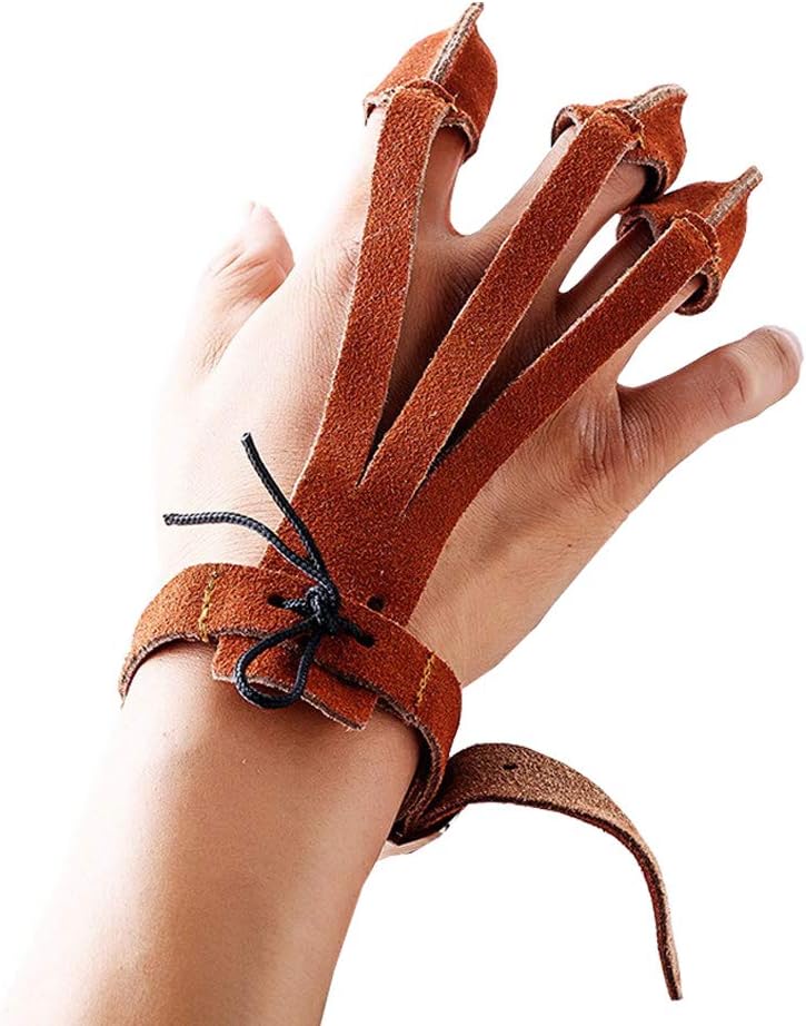 3 指の設計アーチェリーの射撃は手袋を保護します