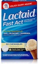 ラクターゼ酵素、バニラツイスト、60 の 1 ct のパックが付いている Lactaid の速い行為のLactose の許容の咀嚼。