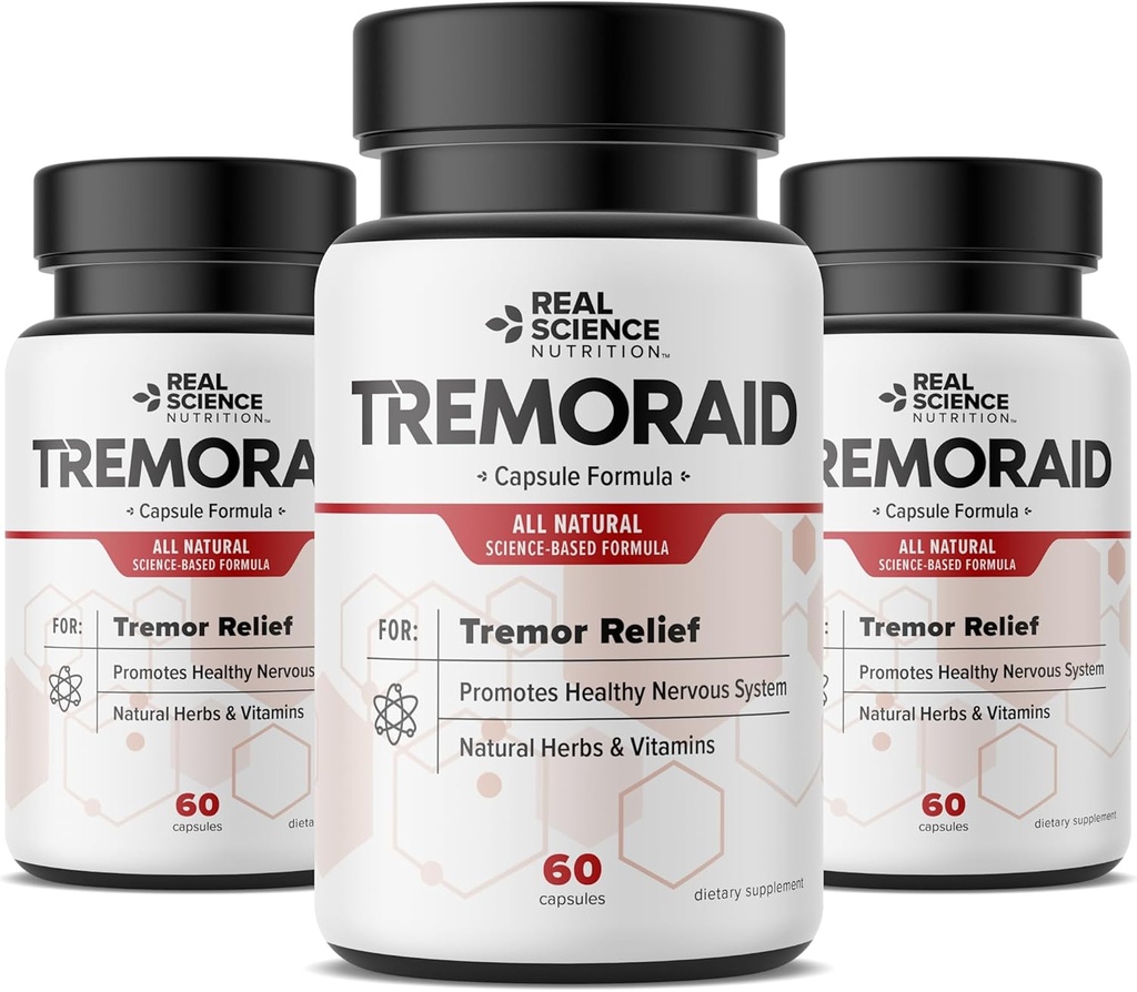 Essential Tremor Relief Supplements (60 Caps)* (3 Bottles)