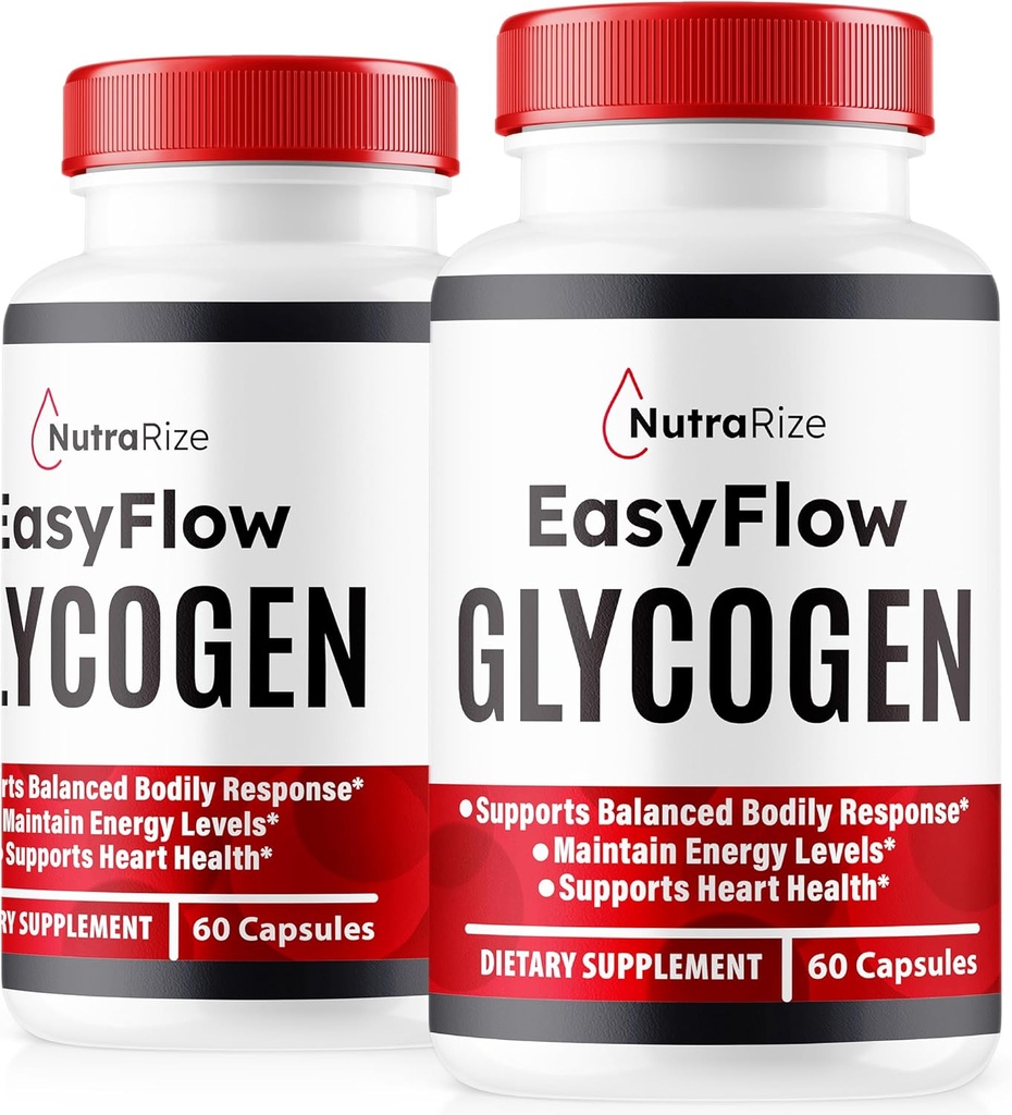NutraRize(2パック) Easy Flow Glycogen、EasyFlow Glycogenサポートカプセル、Easy Flow Glycoオプティマイザ、EasyFlow Glycoオプティマイザキャップ、Easy Flow Detoxクレンズ、Easy Flowグリコール(120カプセル)