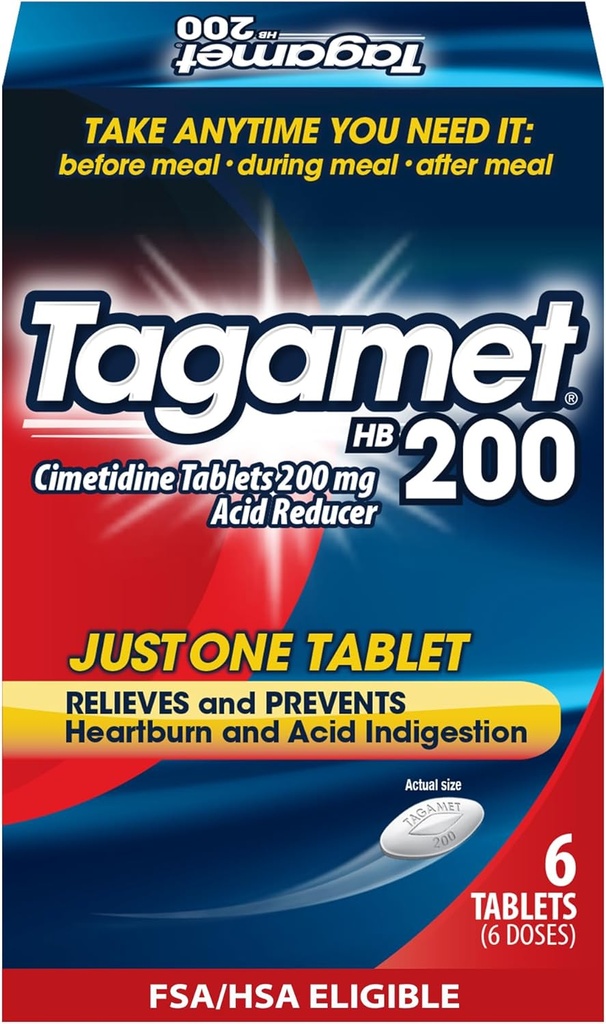 Tagamet HB 200のmg Cimetidineの酸の減力剤およびHeartburnの救助は、不利、6の計算を取り除き、防いで下さい