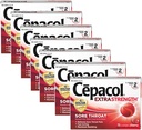 Cepacol 最大強度スロートドロップローゼンジ、チェリー、16カウント(7パック)