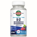 KALのビタミンB12のMethylcobalaminおよびAdenosylcobalamin 2000のmcg ActivMelt、B12エネルギー補足、Metabolism、Nerveの赤血球サポート、高い吸収、自然なベリー、60のサーブ、60マイクロ タブレット