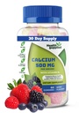 ビタミンD3 1000 IUのグミとカルシウム500mg | 毎日のサプリメント | 骨の強さ、成長、歯 | 大人、ティーン、子供向け | 自然な果実味のビタミンGummy