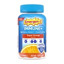 Emergen-C Immune+トリプルアクション免疫サポートグミ、BetaVia(R)、1000mgビタミンC、ビタミンB、ビタミンD、抗酸化剤、スーパーオレンジ - 45