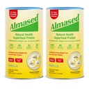 アルマイトバニラミール交換シェイク - 低血糖高プラントベースプロテインパウダー栄養体重健康サポートサプリメント - バニラフレーバー - 17.6オンス(1.1ポンド(2パック)