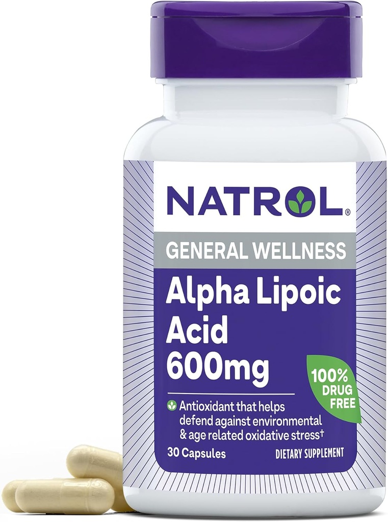 Natrol Alpha Lipoic Acid 600 mg Caps, 30 ct