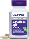 Natrolアルファリポ酸600のmgの帽子、30のct