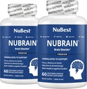NuBrain Booster - 脳ブースター、メモリ、フォーカス&クラリティサポートのための脳サプリメント セントジョンズワート、銀杏Biloba、Bacopaなど  パック2
