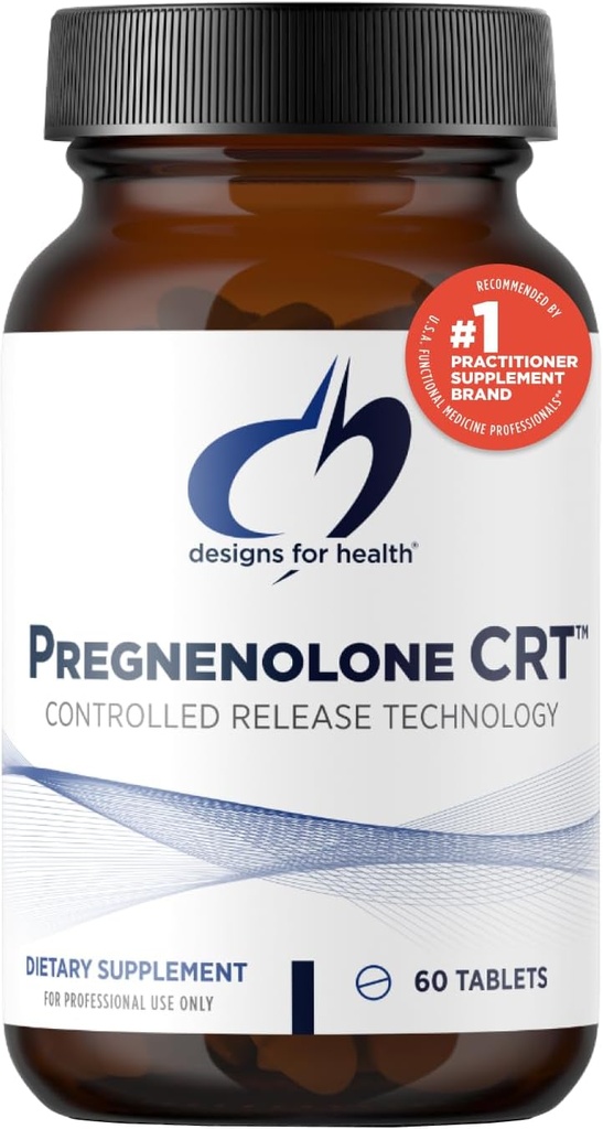 健康 Pregnenolone CRT のための設計 - 30mg 制御/時間解放 Pregnenolone (10-12 時間) - エストロゲン、DHEA + 女性 + 男性のためのテストステロンのホルモンのプレカーサー - ビーガン+非GMO(60錠)