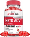 Justified Laboratories Keto Rush Keto ACV Gummies Extreme 2000MG Keto Rush Keto Gummies Apple Cider Vinegar Formulated with Pomegranate Beet Juice Powder B12 Vegan Non GMO 60 Gummys