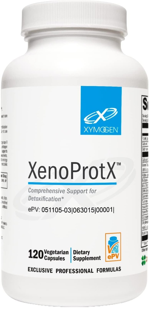 XYMOGEN XenoProtX - 健康なエストロゲンのMetabolism + Xenoestrogens Detox - DIM、NAC、Calcium D-Glucarate + Phytonutrientsは肝臓のデトックス+肝臓の健康(120カプセル)を支えます