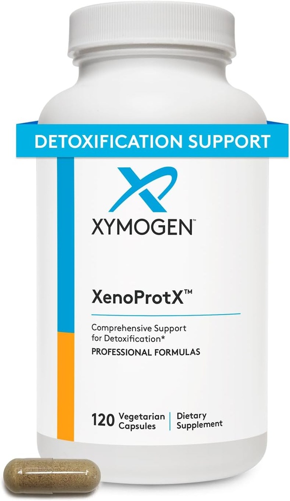XYMOGEN XenoProtX - 健康なエストロゲンのMetabolism + Xenoestrogens Detox - DIM、NAC、Calcium D-Glucarate + Phytonutrientsは肝臓のデトックス+肝臓の健康(120カプセル)を支えます