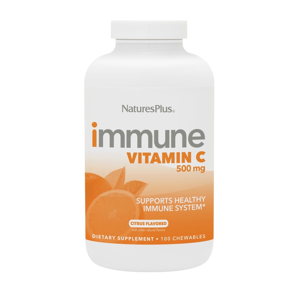 NaturesPlus免疫ビタミンC、Citrus - 100Chewables - オールナチュラル免疫システムサポート - Bioflavonoidと高機能式 - 胃の非Acidic&Gentle - 100サービング