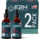 E2H レッド バンド ポリポーア エキス - 免疫サポート、消化の健康、エネルギー、自然免疫ブーストのためのマッシュルーム サプリメント フォーミュラ (2 ボトル)