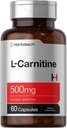 ホアハチLカルニチンサプリメント500mg | 60カプセル | L-カルニチンL-タルトレートとして | 非GMOとグルテンフリー